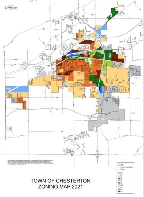 Zoning Map Chesterton In Official Website