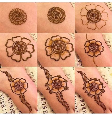 20 Step By Step Mehndi Designs For Beginners Bling Sparkle Henna Designs On Paper Cute Henna