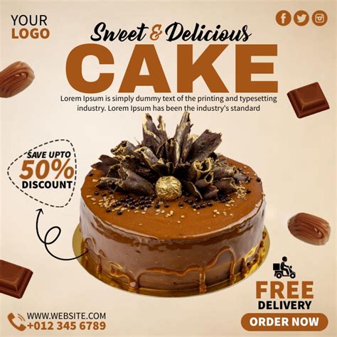 Copy Of Cake Ads Postermywall