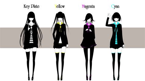 977173 Skirt Long Hair Jacket Shirt Anime Girls Simple Background Original Characters