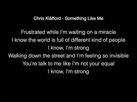 Chris Kläfford Something Like Me Lyrics AGT 2019 Original Song