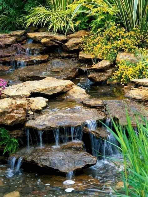 01 Unique Backyard Garden Water Feature Landscaping Ideas Homixover