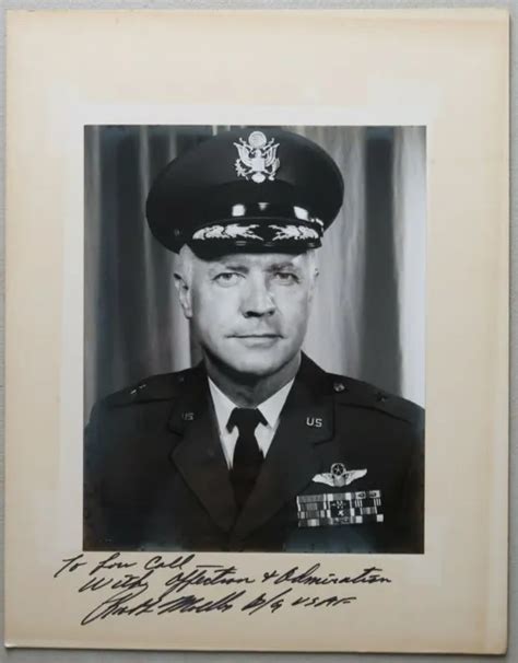 Vintage Autographed Brigadier General Us Air Force Photograph 4654