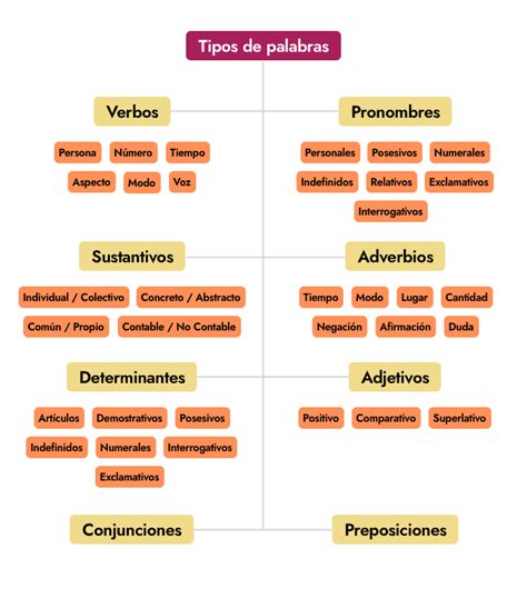 Cinquè Tipos De Palabras Categorías Gramaticales