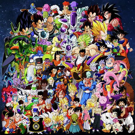 15 dragon ball universe heroes who were introduced as villains. Dragon Ball Characters Drawing by Jason Stonebanks