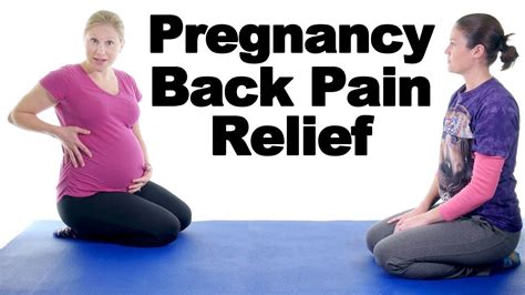 5 Best Pregnancy Lower Back Pain Relief Exercises Ask Doctor Jo Youtube