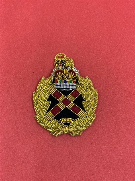 British Army Field Marshalls Beret Badge Embroidered Bullion Wire