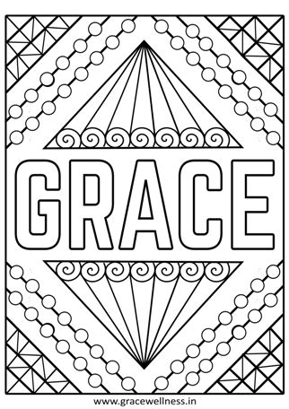 Grace Coloring Pages Printable Pdf Download | Inspiring Words | Bible words | Grace Coloring ...