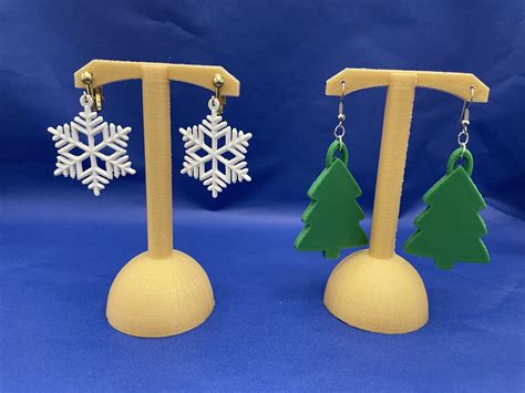 3D Printed Winter Earrings