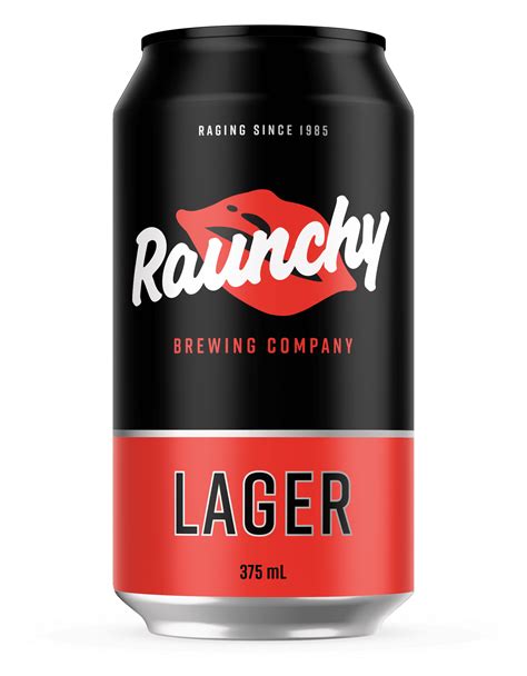 Buy Raunchy Lager 4 3 375ml Can 16 Pack Online From Devine Cellars Perth