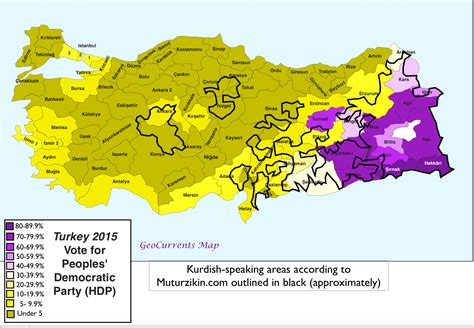 Turkey S Map Of Ethnicity G 233 Ographie Carte Histoire