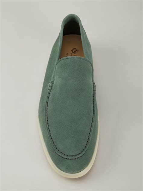 Maybe you would like to learn more about one of these? Loro Piana Suede Loafers in Green for Men - Lyst