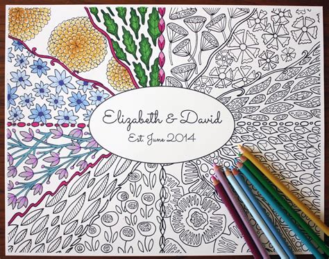 Adult Coloring Poster Personalized Adult Coloring