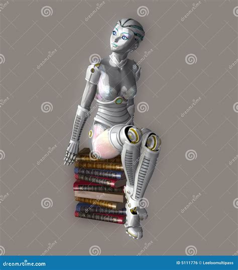 Robot Stock Illustration Illustration Of Girls Automatic 5111776
