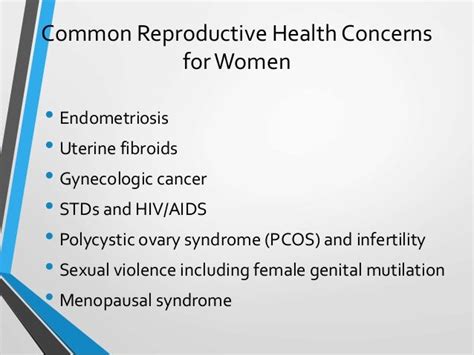 Most Affected Groups By Reproductive Health Problems