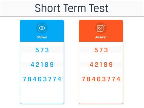 Free Memory Test 5 Mins Short Term And Long Term Practical Psychology