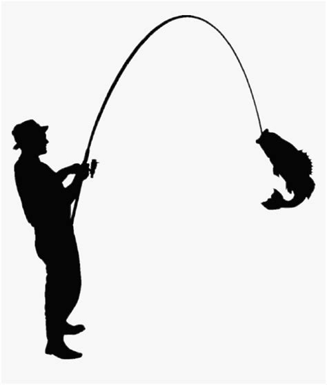 Fishing Silhouette Fishing Vector Hd Png Download Kindpng