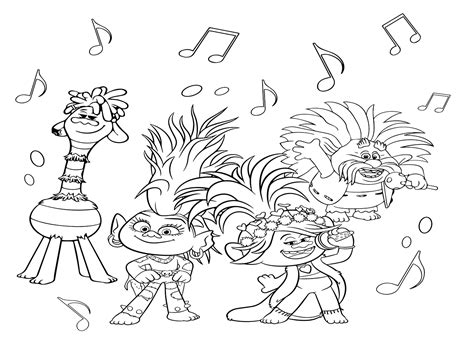 Free Trolls World Tour Coloring Pages Trolls World Tour Coloring