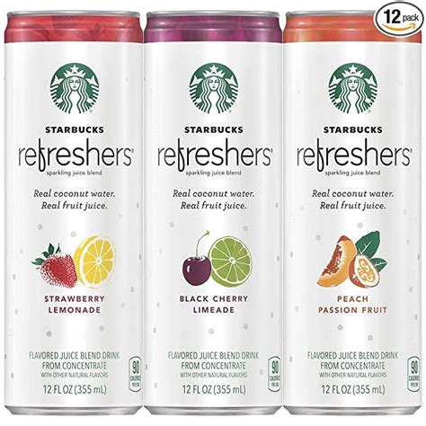 Starbuckss Refreshers Drink Variety Pack 12 Fl Oz Each 3 Pk