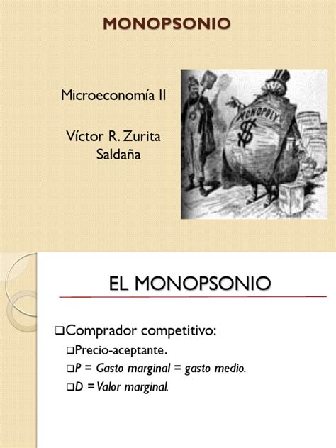 Monopsoniopdf Monopolio Oferta Economía