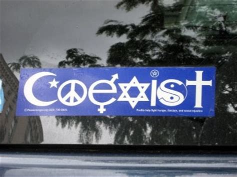 Often those traits coexist or are in flux, depending on the context. The Ignorant Fishermen Blog: The "Coexist" Movement and ...