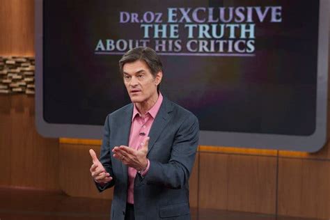 Dr Oz Responds To Critics On His Television Show The New York Times