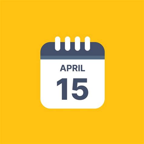 Premium Vector Calendar Icon Vector April