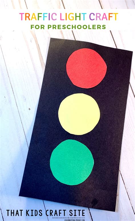 Traffic Light Craft For Preschoolers