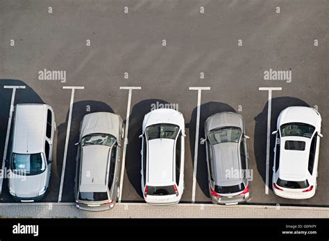 Car Park Aerial View Stock Photo Alamy
