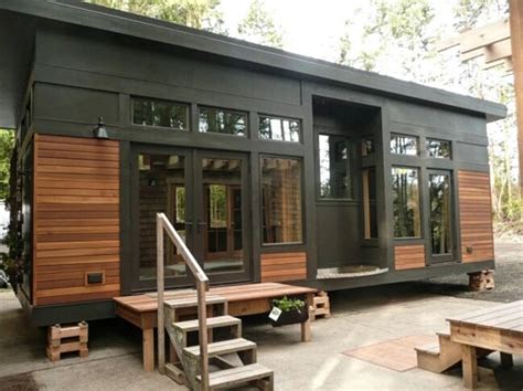 modern 450 sq ft prefab tiny home by greenpod development in washington tiny houses