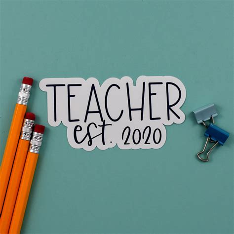 Teacher Stickers Laptop Sticker For Teachers Custom Stickers Etsy