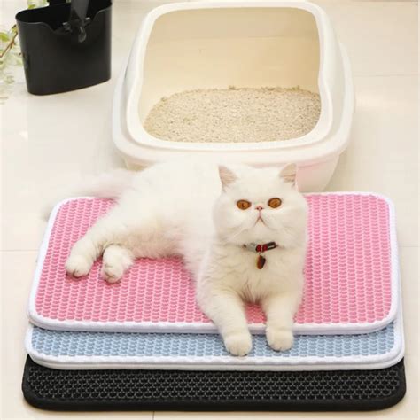 Wonderlife Waterproof Pet Cat Litter Mat Foldable Eva Double Layer Cats