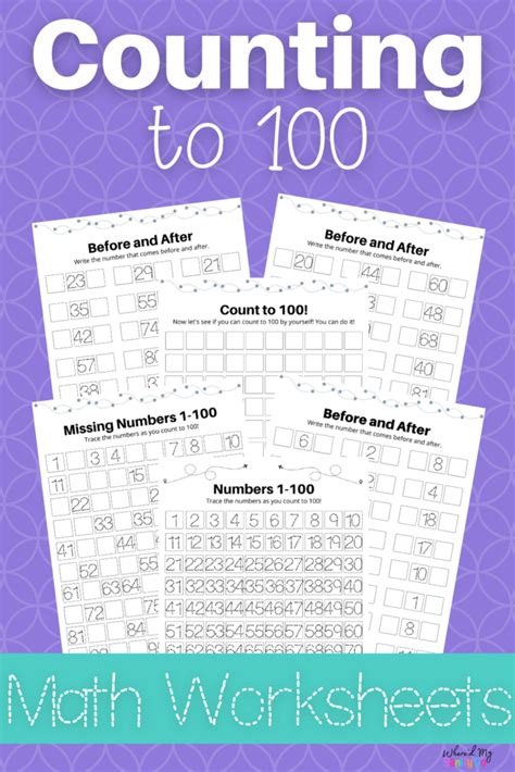 Count To 100 Worksheet Kindergarten