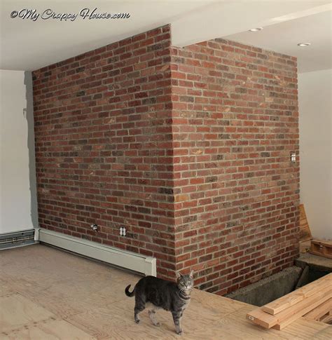 Turn A Plain Wall Into A Brick Wall Faux Brick Walls Brick Paneling