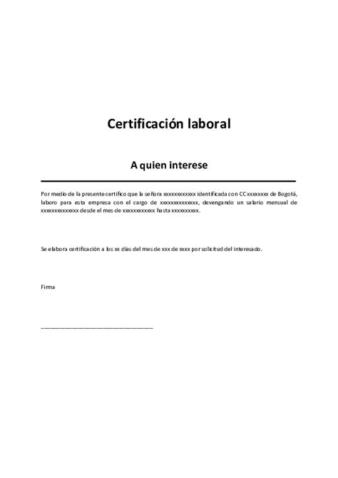 Doc Certificación Laboral A Quien Interese Erikam Marce