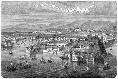 Athens Viewed From The Piraeus C1894 Painting By Granger Pixels