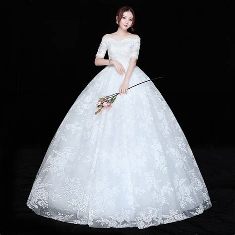 It S Yiiya Wedding Dress Short Sleeve Bridal S Gowns Full Lace Princess Bridal Ball Gown Boat