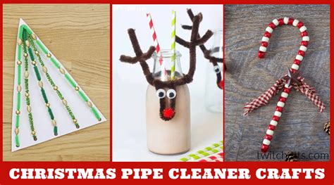 19 Easy Pipe Cleaner Christmas Crafts For Kids Twitchetts