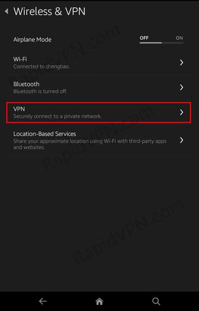 You may see the following message: How to setup PPTP VPN Connection on Kindle Fire