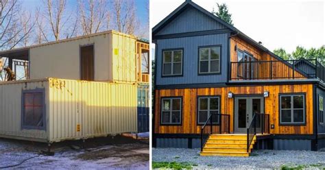 Shipping Containers Are Transformed Into A Stunning Log Cabin Retreat