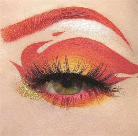 pin by rocio on °makeup and girls° fire makeup crazy makeup creative eye makeup