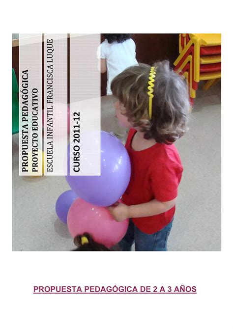 Propuesta Pedagogica 1ºciclo De EducaciÓn Infantil Pdf