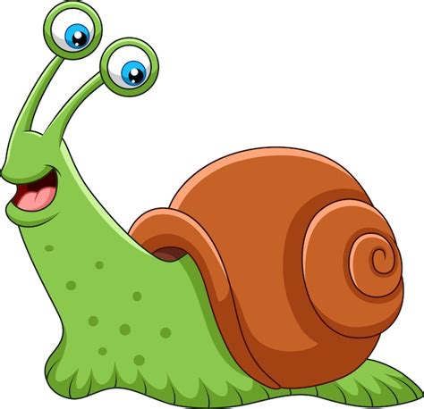 Cute Snail Cartoon Hand Drawn Style Vector Premium Download