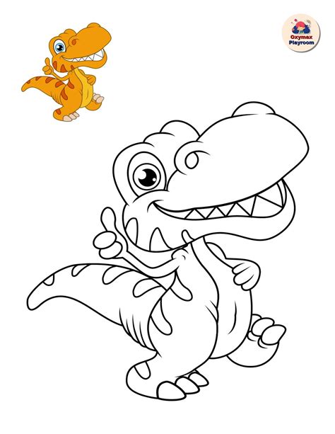 Coloring Pages For Children Dinosaurs