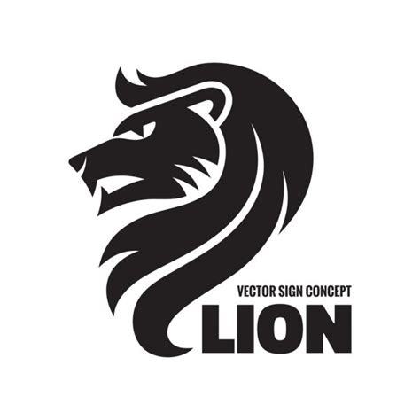Animal Lion Vector Logo Concept Illustration Lion Head Sign