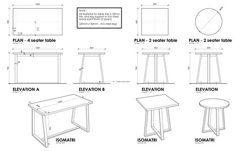 Industrial Dining Table Detail Cad Files Dwg Files Plans And Details