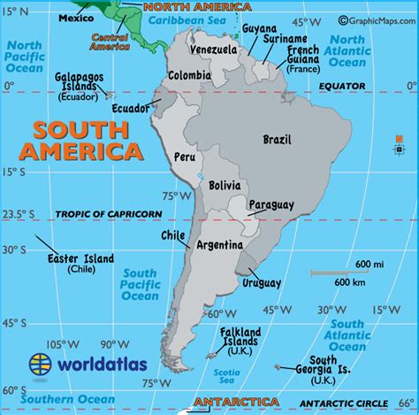 South America Capital Cities Map Map Of South America Capital Cities