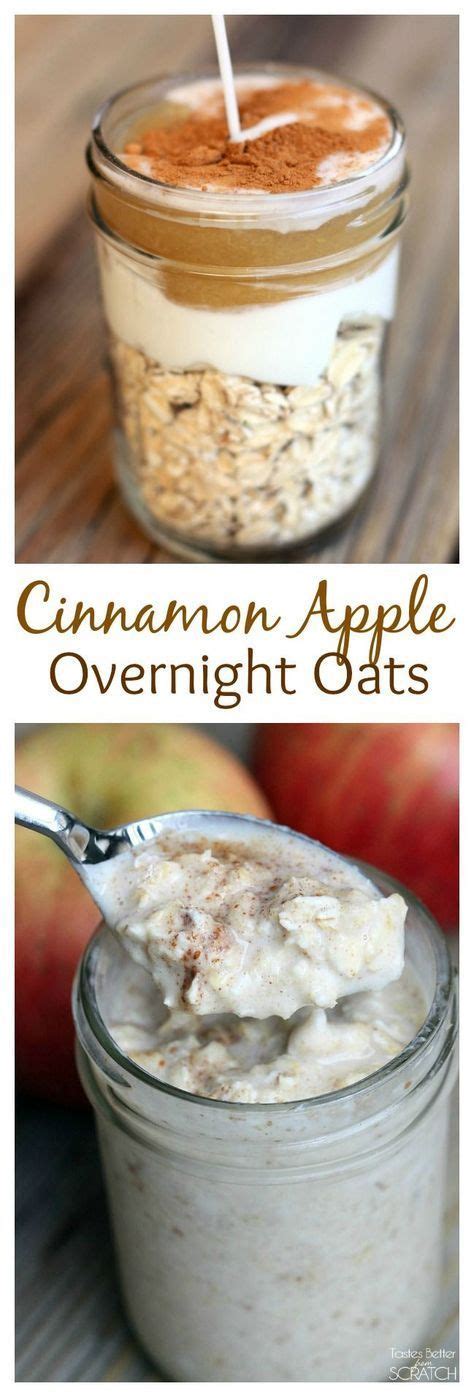 For the absolutely easiest, quickest, healthiest, and most delicious breakfast you can make, overnight oats has it all. Cinnamon Apple Overnight Oats | Recipe | Apple overnight ...