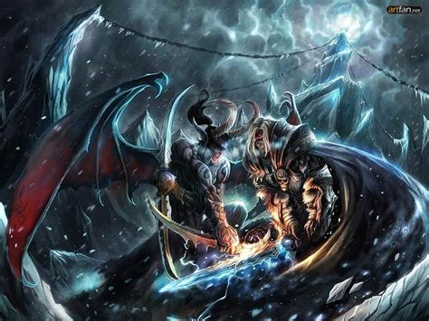 Wallpaper Fantasy Art Illidan Warcraft Mythology Lich King