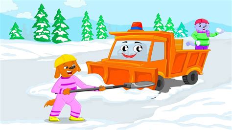 The Snowplow Song For Kids Learn About Snowplows With Bibo Kidloland